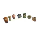 Collection of 7 Roseville & Hull Art Pottery