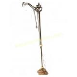 Brass and Cast Iron Floor Lamp