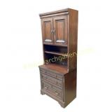 Wooden Hutch Cabinet with Shelves