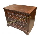 Wooden Two-Drawer File Cabinet