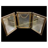 Victorian Tri Fold Mirror