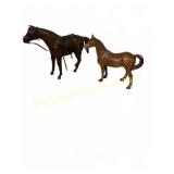 Wood and Metal Horse Figurines, 14" Large