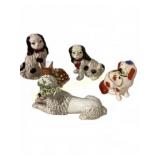 5 Ceramic Dog and Deer Figurines