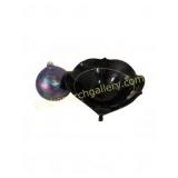 Decorative Glass Bowl and Iridescent Orb