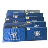 10 Vintage New Zealand Proof Coin Sets