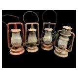 Four Vintage Lanterns