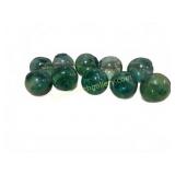 10 round vintage net floats, 3" Diameter