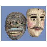 Wood Carved Folk Masks
