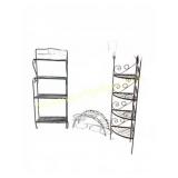 Three Metal Plant Stands