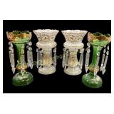 Two Pair Bohemian Mantle Lusters