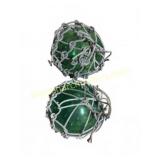 10-Inch Green Glass Fishing Floats