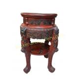 Vintage Carved and Lacquered Stand