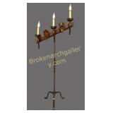 Vintage French Gothic Revival Torchiere