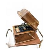 Edison Cylinder Phonograph with Records