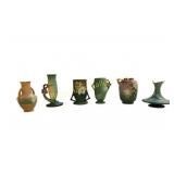 Collection of 6 Roseville American Art Pottery
