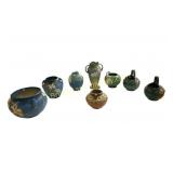 Collection of 8 Roseville American Art Pottery