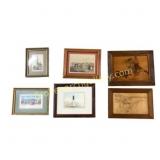 Six Framed Artwork Pieces