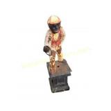 Vintage  cast iron lawn jockey