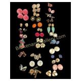32 Pairs Of Vintage Earrings