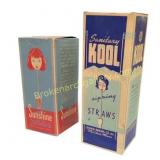 Vintage Kool and Sunshine Straws, 1947