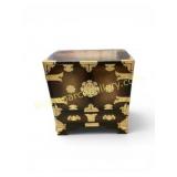 Wooden Cabinet with Brass Hardware