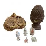 Decor Lot with Ceramic Figurines