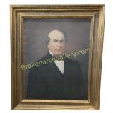 Oil Portrait of Gentleman in Gilt Frame