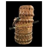 Ornate Copper Coal Scuttle