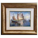 Moored Sailboats, S. Moon