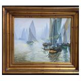 Moored Fishing Boats, Papino