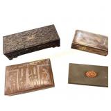 Collection of Four Vintage Trinket Boxes