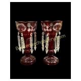 Pair Bohemian Lusters