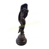 After Hip. Moreau Bronze Nude Veil Statue