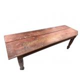 Antique Rustic Pine  Farmhouse Dining Table