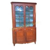 Antique American Cherry Corner Cupboard