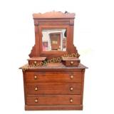 Antique  Walnut Dressing Bureau
