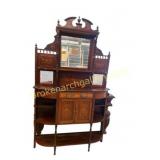 Inlaid Rosewood Mirror Sideboard