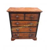Antique Pitch Pine Apprentice Chest