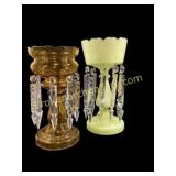 Two Victorian Mantle Lusters