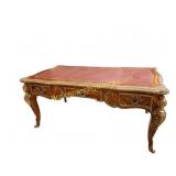 French Style Ormolu Mounted Bureau Plat Desk