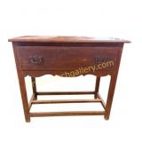 Antique William & Mary Style Oak Side Table