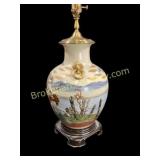 Satsuma Pottery Vase Lamp