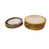 Lenox Porcelain Cobalt Soup Bowls & Plates