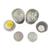 Walking Liberty Silver Half Dollars 1941S & 1944D