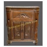 Carved Chinese Bar Cabinet