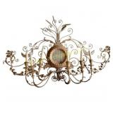 Italian Gilt Metal Wheat 6-Light Sconce