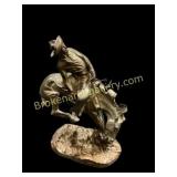 Bronco Buster Bronze, After Remington