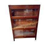 Antique Macey 3-Section Oak Barrister Bookcase