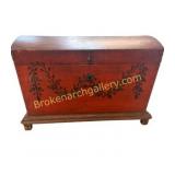 Scandinavian Painted Dome Top Blanket Chest