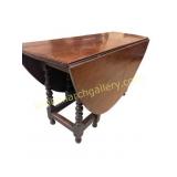 Antique British Oak Gateleg Drop Leaf